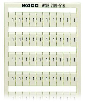 Wago 209-518 AUFDR.W: 1/2 (50X) WSB Bezeichnungskarte (209-518)