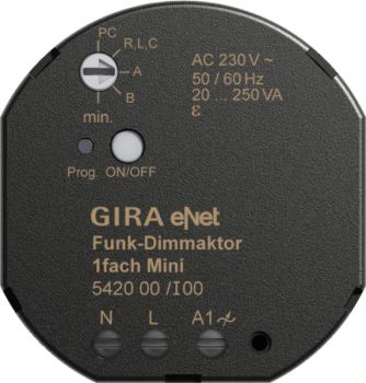 Gira 542000 Mini 20-250VA eNet Funk-Dimmaktor (542000)