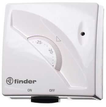 Finder mechanisch weiß mit Ein/Aus Schalter Raumthermostat (1T.01.1)