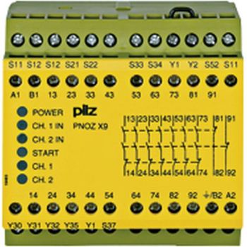 Pilz PNOZ X9 24VAC 24VDC 7n/o 2 n/c 2so Not-Aus-Schaltgerät (774609)