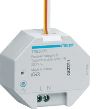 Hager TRB302B 2fach 230V quicklink Funk-UP-Eingang (TRB302B)