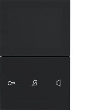 ELCOM Komfort AP 2D schwarz glänzend TOUCH Video-Haustelefon(REA665Y)