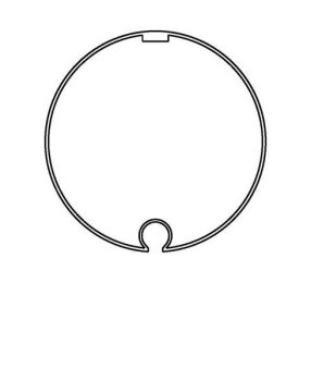 Rademacher AM60-D85R D85/60 Rundnut im Polybeutel Adapter/Mitnehmer (93850140)