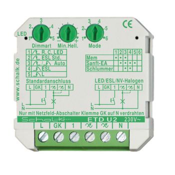 Schalk ETD U2 f. LED/ESL universal UP Tastdimmer (ETDU29)