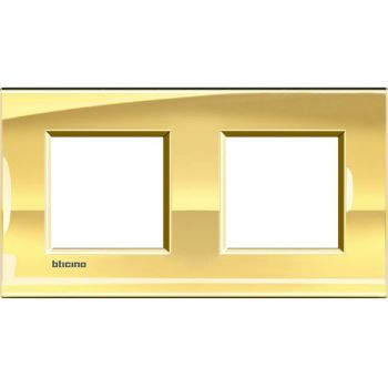 Bticino LNA4802M2OA ICEGOLD 2x2-mod Light Rahmen (LNA4802M2OA)