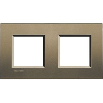 Bticino LNA4802M2SQ SQUARE 2x2-mod Light Rahmen (LNA4802M2SQ)