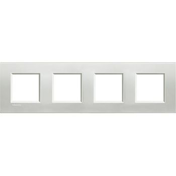 Bticino LNA4802M4AG SILVER 4x2-mod Light Rahmen (LNA4802M4AG)