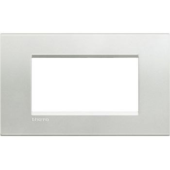 Bticino LNA4804AG SILVER 4-modulig Light Rahmen (LNA4804AG)