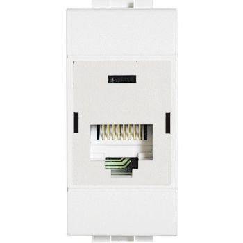 Bticino N4262C5E CAT5e UTP 110 weiss RJ45-Anschlussdose (N4262C5E)