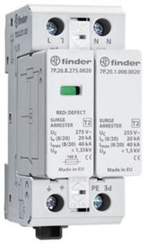 Finder 7P.22.8.275.1020 Varistor+Funkenst.1-ph. SPD Überspannungsableiter (7P.22.8.275.1020)