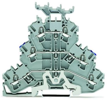 Wago 2002-3248 TOPJOB 2,5 (4)mm Schi/N/L grau Dreistockklemme (2002-3248)