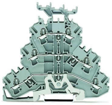 Wago 2002-3258 TOPJOB 2,5 (4)mm Schi/L/L grau Dreistockklemme (2002-3258)