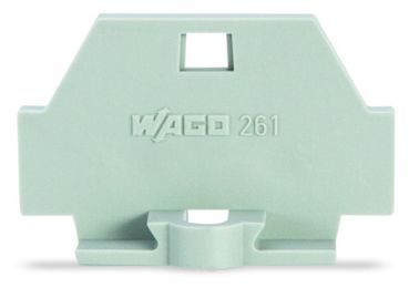 Wago 261-361 m. Flansch grau Abschlussplatte (261-361)