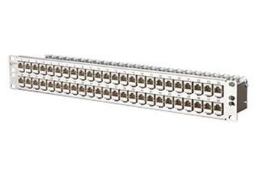 METZ/BTR 1,5HE 48xRJ45 E-DATmod Cat.6A 8(8) Patchpanel 19 Edelstahl (130924-E)"