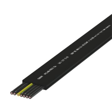 Wieland XLPE 7G4 schwarz Flachleitung (00.729.0504.1)