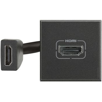 Bticino HDMI anthrazit Anschlussdose (HS4284)