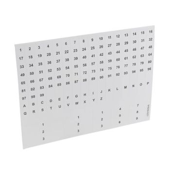 Legrand 04969 Zahlen Von 1-99 Buchstaben Von A-z (004969)