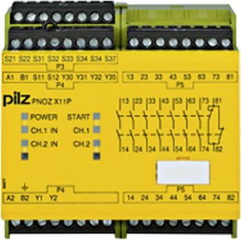 Pilz PNOZ X11P 24VAC 24VDC 7n/o 1n/c 2so Not-Aus-Sicherheitsschalter (777080)