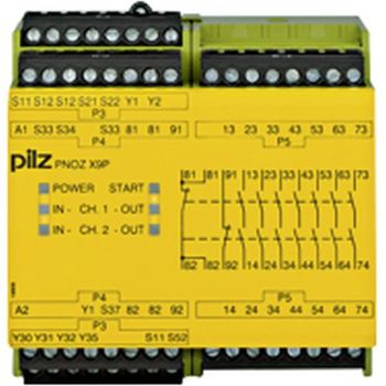 Pilz PNOZ X9P 12VDC 7n/o 2n/c 2so Sicherheitsrelais (777607)