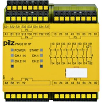 Pilz PNOZ X11P C 24VAC 24VDC 7n/o 1n/c 2so Sicherheitsrelais (787080)