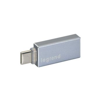 Legrand USB-A/USB-C Aluminium USB3.1 USB-Adapter (050692)