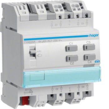 Hager TYA624A KNX 4fach 230V Rollladenausgang (TYA624A)