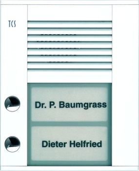TCS PDS02-WS/04 2Tasten 1reihig AP weiss Audio-Türstation (PDS02-WS/04)