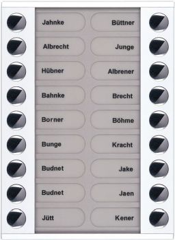 TCS PET18-WS/04 für PES 18 Tasten AP weiss Audio Aussenstation-Erweiterung (PET18-WS/04) TCS PET18-WS/04 für PES 18 Tasten AP weiss Audio Aussenstation-Erweiterung (PET18-WS/04)