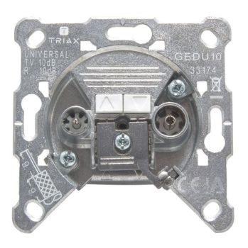 Hirschmann Triax GEDU 10 2-loch Durchgangsdose (306211)