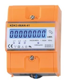 KDK fabrikneu nicht geeicht 4TE elektronischer Drehstromzähler (420006-4TE)