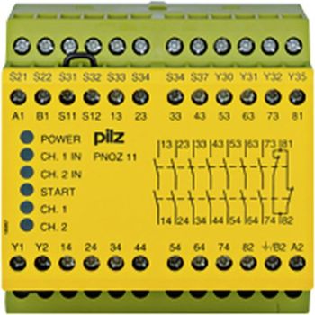 Pilz PNOZ 11 230-240VAC 24VDC 7n/o 1n/c Sicherheitsrelais (774086)