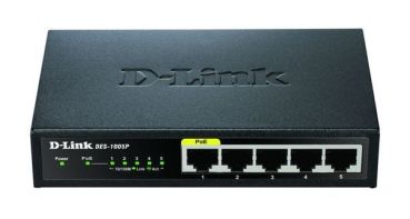 D-Link DES-1005P/E 5x10/100Mbit/s Layer2 Fast Ethernet Switch (DES-1005P/E)