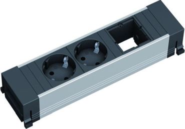 Bachmann 916.000 2xSCHUKO 1xABD Steckdoseneinheit (916.000)