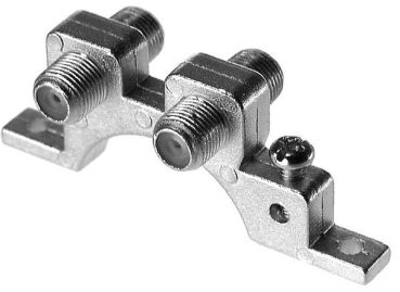 Axing CFA 9-00 für Wandmontage mit Erdklemmen Doppel-F-Verbinder (CFA00900)