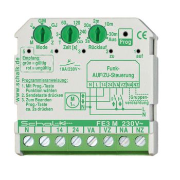 Schalk FE3M09 UP 230V AC Funk-AUF/ZU-Steuerung (FE3M09)