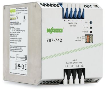 Wago 787-742 Eco Power 24V DC 20A primär getaktete Stromversorgung (787-742)