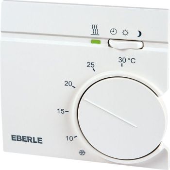 Eberle RTR9726 1W reinweiss m. Absenkung Raumtemperaturregler (121170451100)