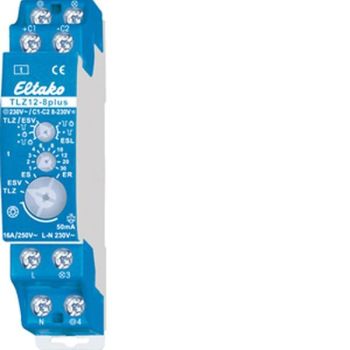 Eltako TLZ12-8plus LED/ESL bis 200W 230V/8.230V Treppenlicht-Zeitschalter (23100832)