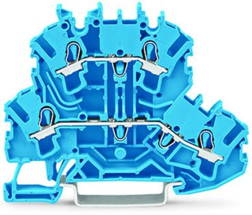 Wago 2002-2204 TOPJOB S 2,5qmm blau Doppelstockklemme (2002-2204)