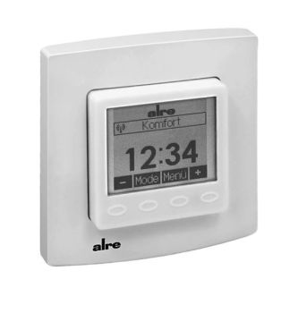 Alre-It FTRFUd-210.123#21 mit Uhr reinweiss gl. UP-Funk-Temperaturfühler (UA080000)