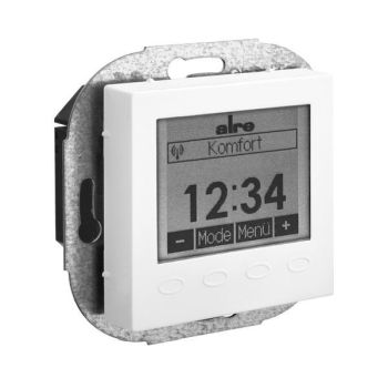 Alre-It FTRFUd-210.123#55 mit Uhr reinweiss gl. UP-Funk-Temperaturfühler (UA080004)