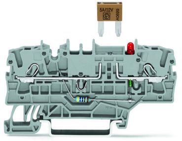 Wago 2Leiter für Kfz-Sicherung Sicherungsklemme (2002-1981/1000-413)