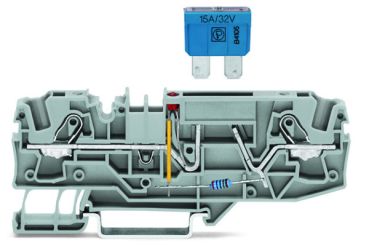 Wago 2Leiter für Kfz-Sicherung Sicherungsklemme (2006-1681/1000-413)
