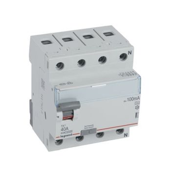 Legrand 411775 TX3 40A 4P 100MA A FI-Schutzschalter (411775)