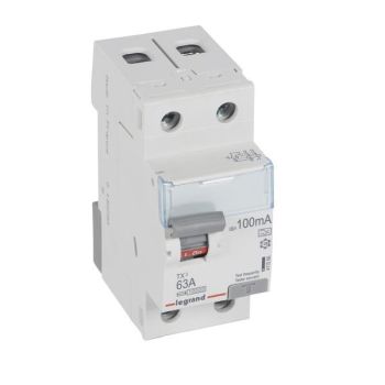 Legrand 411566 TX3 63A 2P 100MA A FI-Schutzschalter (411566)