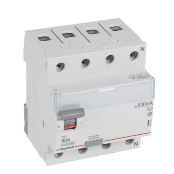 Legrand 411797 TX3 80A 4P 500MA A FI-Schutzschalter (411797)