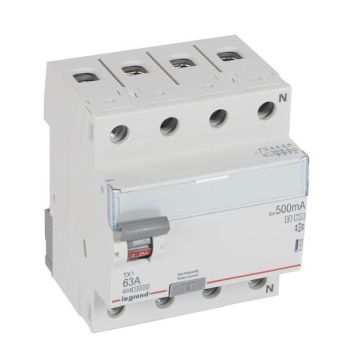 Legrand 411808 TX3 63A 4P 500MA A-S selektiv FI-Schutzschalter (411808)