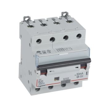 Legrand 411225 DX3 B20A 4P 6KA 30MA A FI/LS-Schalter (411225)