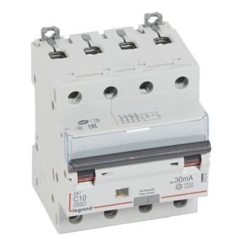 Legrand 411233 DX3 C10A 4P 6KA 30MA A FI/LS-Schalter (411233)