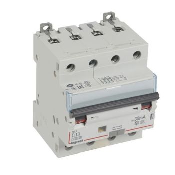 Legrand 411357 DX3 C13A 4P 6KA 30MA A FI/LS-Schalter (411357)